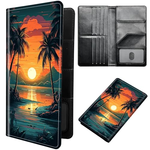 DIGTIALL Reisepasshülle Hülle Reisepass Brieftasche Reisebrieftasche Organizer mit RFID-Blockierung Reisepass Kartenhalter Brieftasche Familie Reisepasshalter Schutzhülle für Damen, Herren, Tropische von DIGTIALL