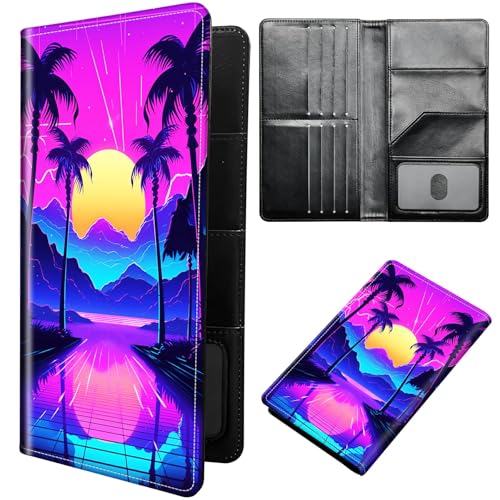 DIGTIALL Reisepasshülle Hülle Reisepass Brieftasche Reisebrieftasche Organizer mit RFID-Blockierung Reisepass Kartenhalter Brieftasche Familie Reisepasshalter Schutzhülle für Damen, Herren, Tropische von DIGTIALL