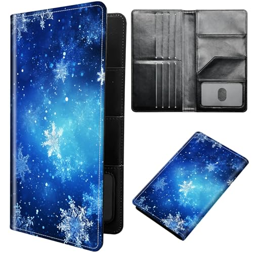 DIGTIALL Reisepasshülle Hülle Reisepass Brieftasche Reisebrieftasche Organizer mit RFID-Blockierung Reisepass Kartenhalter Brieftasche Familie Reisepasshalter Schutzhülle für Damen, Herren, Blaue von DIGTIALL