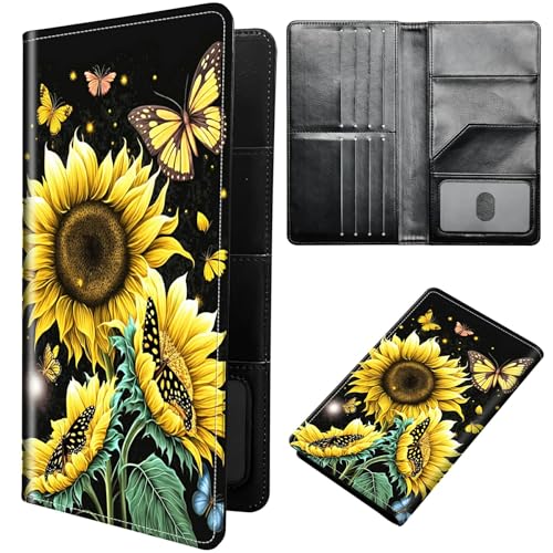 DIGTIALL Reisepasshülle Hülle Reisepass Brieftasche Reisebrieftasche Organizer mit RFID-Blockierung Reisepass Kartenhalter Brieftasche Familie Reisepasshalter Schutzhülle für Damen, Herren von DIGTIALL