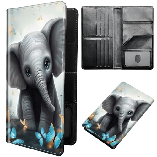 DIGTIALL Reisepasshülle Hülle Reisepass Brieftasche Reisebrieftasche Organizer mit RFID-Blockierung Reisepass Kartenhalter Brieftasche Familie Reisepasshalter Schutzhülle für Damen, Herren von DIGTIALL