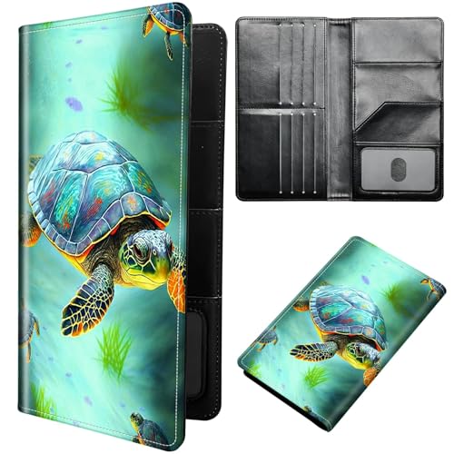 DIGTIALL Reisepasshülle Hülle Reisepass Brieftasche Reisebrieftasche Organizer mit RFID-Blockierung Reisepass Kartenhalter Brieftasche Familie Reisepasshalter Schutzhülle für Damen, Herren von DIGTIALL