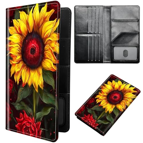 DIGTIALL Reisepasshülle Hülle Reisepass Brieftasche Reisebrieftasche Organizer mit RFID-Blockierung Reisepass Kartenhalter Brieftasche Familie Reisepasshalter Schutzhülle für Damen, Herren von DIGTIALL