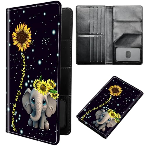 DIGTIALL Reisepasshülle Hülle Reisepass Brieftasche Reisebrieftasche Organizer mit RFID-Blockierung Reisepass Kartenhalter Brieftasche Familie Reisepasshalter Schutzhülle für Damen, Herren von DIGTIALL