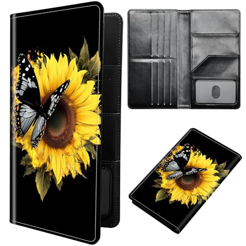 DIGTIALL Reisepasshülle Hülle Reisepass Brieftasche Reisebrieftasche Organizer mit RFID-Blockierung Reisepass Kartenhalter Brieftasche Familie Reisepasshalter Schutzhülle für Damen, Herren von DIGTIALL