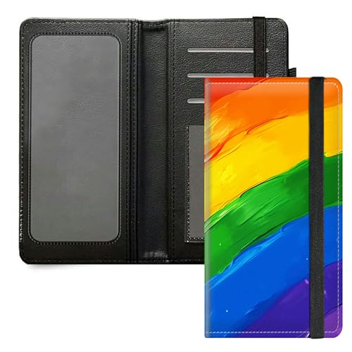 DIGTIALL Scheckbuchhülle für Damen & Herren - Premium PU Leder Scheckbuchhalter mit RFID-Blockierung & Gummiband, Farbenfrohe Farbe von DIGTIALL