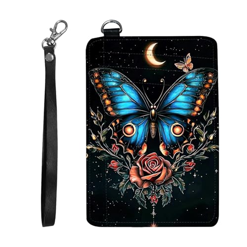 DIGTIALL Schlanker RFID-blockierender Kartenhalter, kleine Tasche, kleine Mini-Kartenetui, Vordertasche, PU-Leder, Kreditkarten-Organizer mit Reißverschluss, für Damen und Herren, blau mit DIGTIALL Schlanker RFID-blockierender Kartenhalter, kleine Tasche, kleine Mini-Kartenetui, Vordertasche, PU-Leder, Kreditkarten-Organizer mit Reißverschluss, für Damen und Herren, blau mit von DIGTIALL