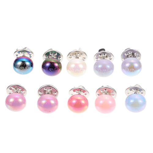 DIKACA 10 Stück Bunte Damen Brustnadeln Broschen für Kleidung Dekorative Anstecknadeln mit Glatter Oberfläche Modische und Farbenfrohe Accessoires für Kleider und Wickelkleider von DIKACA