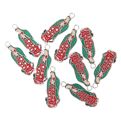DIKACA 10 Stück Teiliges Mary Charms aus Robustem Legierungsmetall Kleine Schmuckanhänger für DIY Schmuckherstellung für Armbänder Halsketten Bettelarmbänder Kreative Bastelprojekte von DIKACA