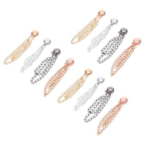 DIKACA 12 Stück Teiliges Magnetische Kleidungsklammern Leistungsstarke Magnetverbindung Verstellbare Clips für Hemden Hosen und Outdoor-bekleidung Leichte Beschädigungsfreie Befestigung von DIKACA