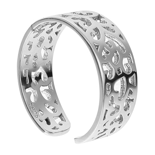 DIKACA 1Stück Kreativer Silber Zehenring für Damen und Herren Verstellbarer Offener Ring mit Filigranem Design Perfektes Schmuckgeschenk für von DIKACA