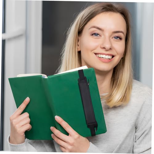 DIKACA 2 Elastisches Federmäppchen mit Reißverschluss Tragbarer Stifthalter für Notizbücher Kleines Leichtes Stifteetui in Schwarz und Rosa für Schüler und Bürobedarf von DIKACA