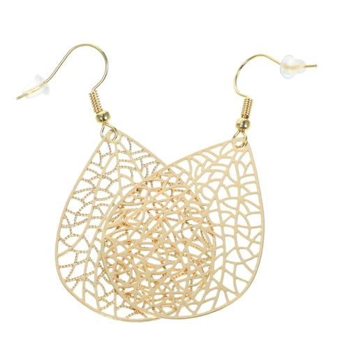 DIKACA 2 Paare Elegante Damen Ohrringe Kupfer Tropfen Hängend Antiallergisch Vintage Schmuck Leicht Kombinierbar Alltag und Anlass von DIKACA