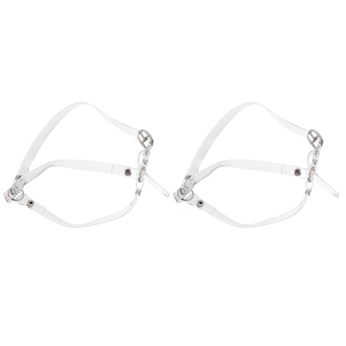 DIKACA 2 Paare PU Anti rutsch Schuhriemen für High Heels Damen Dreieck design Schnürsenkel zur einfachen Installation Transparente Anti lockerung Bänder für Sicheren Halt und Komfort von DIKACA