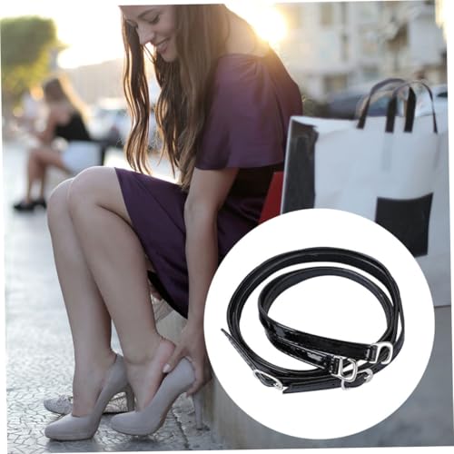 DIKACA 2 Paare Verstellbare High Heel Schuhriemen Damen Anti rutsch Fersenbänder Pu material Schutz vor Schuhverlust für Absatzschuhe Geeignet von DIKACA