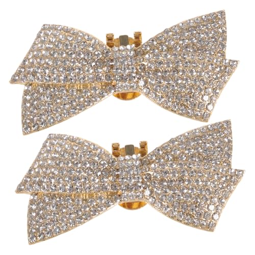 DIKACA 2 Stück Abnehmbare Schuhclips Schleife mit Funkelnden Strasssteinen Goldfarbene Schuhdekoration für Hochzeit Party und Elegante Pumps Vielseitiger Damenschuhschmuck DIKACA 2 Stück Abnehmbare Schuhclips Schleife mit Funkelnden Strasssteinen Goldfarbene Schuhdekoration für Hochzeit Party und Elegante Pumps Vielseitiger Damenschuhschmuck von DIKACA