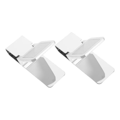 DIKACA 2 Stück Edelstahl Geldklammer Praktischer Kompakter Geldclip mit Rostfreiem Langlebigem Material Multifunktional für Bargeld Karten Schecks Schlankes Modernes Design für Herren von DIKACA