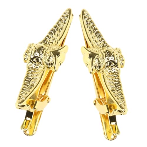 DIKACA 2 Stück Elegantes Herren Gold Krawattennadel aus Robustem Zinklegierung für Business Meetings Formelle Anlässe und Hochzeiten Stilvolle Herren Krawattenklammer von DIKACA