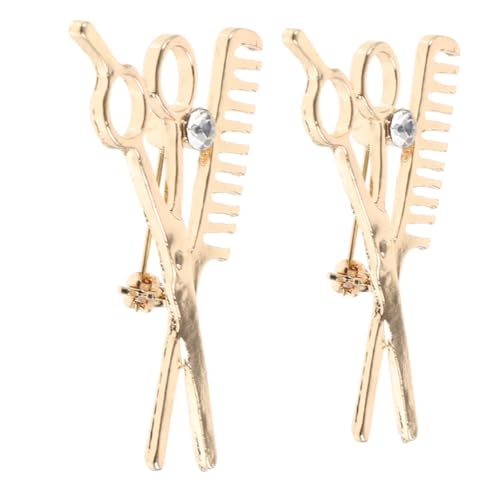 DIKACA 2 Stück Friseurbrosche mit Kamm und Schere Kreative Anstecknadeln für Kleidung Modisches Accessoire für Damen Herren und Einzigartiges Barber design Vielseitig und Funktional DIKACA 2 Stück Friseurbrosche mit Kamm und Schere Kreative Anstecknadeln für Kleidung Modisches Accessoire für Damen Herren und Einzigartiges Barber design Vielseitig und Funktional von DIKACA
