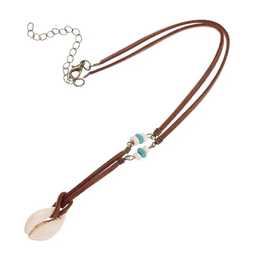 DIKACA 2 Stück Minimalistische Kette mit Muschelanhänger Boho Schmuck für Sommer Outfits Anlässe von DIKACA