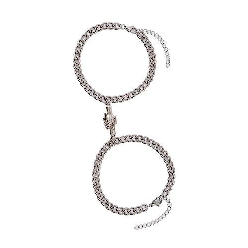 DIKACA 2 Stück Partnerarmbänder mit Kreativer Handflächen Dekoration Freundschafts und Liebesarmband Langlebiges Bequemes Schmuckstück als Valentinstagsgeschenk von DIKACA
