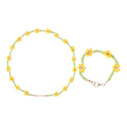 DIKACA 2 Stück Schmuck Bastelset Armband und Halskette Set mit Acrylperlen und Erdbeeranhänger Leichtes Handgefertigtes Mädchen Schmuckset für Party Bühne Foto und Alltag von DIKACA