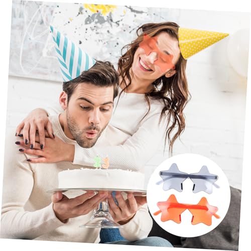 DIKACA 2 Stück Sonnenbrille Sternendesign UV schutz Candy farben Unrahmen für Party Cosplay Strand Geburtstag DIKACA 2 Stück Sonnenbrille Sternendesign UV schutz Candy farben Unrahmen für Party Cosplay Strand Geburtstag von DIKACA