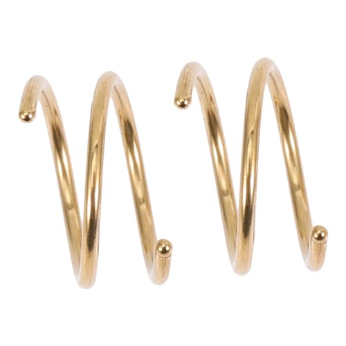 DIKACA 2 Stück Spirale Nasenringe aus Edelstahl Schwarze Fake Nose Ring Hoops für Damen Modischer Nasenschmuck für Alltag und Party Hautfreundlich und Langlebig von DIKACA