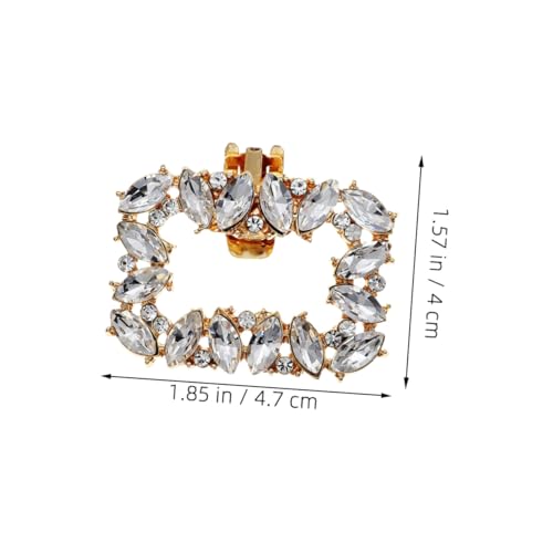 DIKACA 2 Stück Strass Schuhclips Abnehmbare Schuhschnallen aus Metall mit Funkelnden Strasssteinen für High Heels Hochzeit Abendmode Modische Damenschuhdekoration DIKACA 2 Stück Strass Schuhclips Abnehmbare Schuhschnallen aus Metall mit Funkelnden Strasssteinen für High Heels Hochzeit Abendmode Modische Damenschuhdekoration von DIKACA