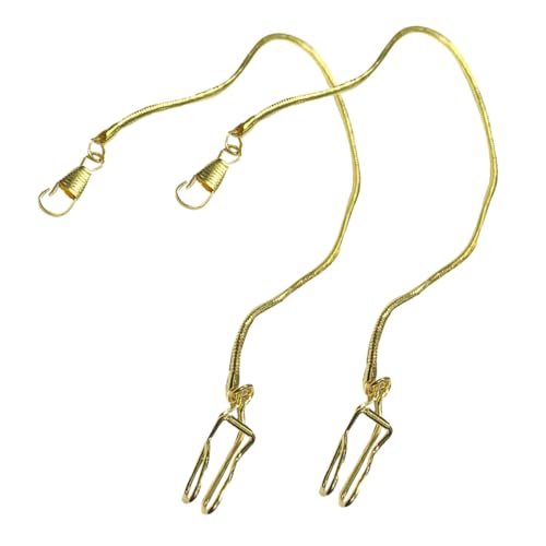 DIKACA 2 Stück Teiliges Taschenuhrketten für Herren Metall Gliederkette Stilvolle Weste und Gürtelkette Robustes Vintage Design Einfache Befestigung Modisches Accessoire für Kostüme von DIKACA