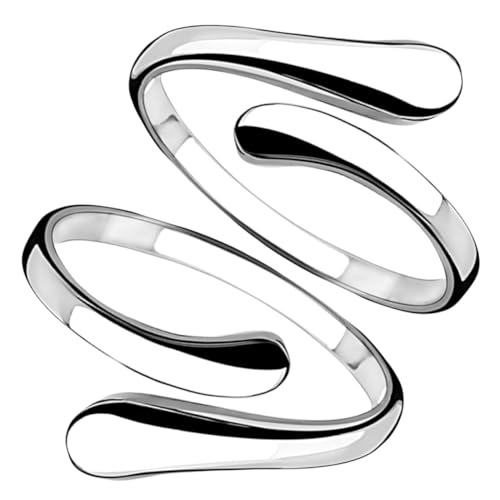 DIKACA 2 Stück Verstellbare Geometrische Offene Kreise Ringe für Damen Einzigartiges Kreuzdesign Kupfer für Alltag Partys und Stilvolle Fingeraccessoires DIKACA 2 Stück Verstellbare Geometrische Offene Kreise Ringe für Damen Einzigartiges Kreuzdesign Kupfer für Alltag Partys und Stilvolle Fingeraccessoires von DIKACA