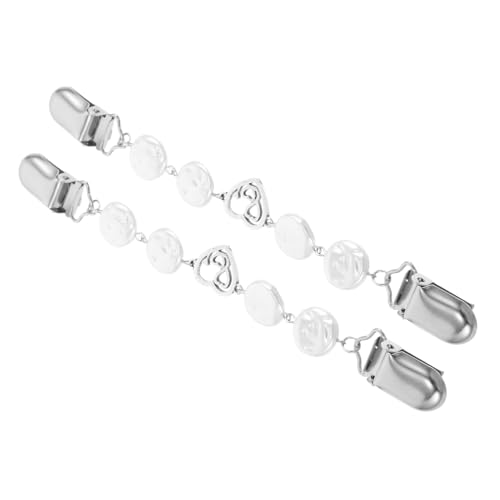 DIKACA 2 Stück Vintage Herzform Strickjacke Clip Brosche für Frauen Vielseitige Verschlüsse für Schals Umhänge Blusen Robustem Zinklegierungsmaterial Tragbar Leicht zu Handhaben von DIKACA