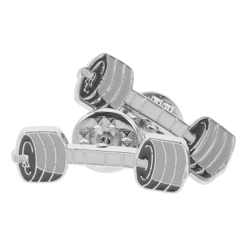 DIKACA 2 Stück Zinklegierung Cartoon Anstecknadel Lustige Hantel Brosche mit Emaille Robuste für Rucksäcke Modisches Accessoire für Studenten Langlebig und Tragbar von DIKACA