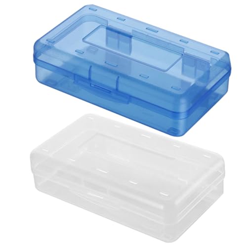 DIKACA 2Er-Box Bleistiftbox Stift-Tragetasche aufbewahrungsdose Storage Boxes bleistifte Bleistift-Organizer Federmäppchen niedlich Kasten von DIKACA