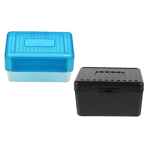 DIKACA 2Er-Box Karton praktisches Kartenetui Kreditkartenbox Aktenhalter-Organizer aufbewahrungsdose Storage Boxes cardholder pp Aufbewahrungskiste Rezept Geschäftskartenhalter Container von DIKACA