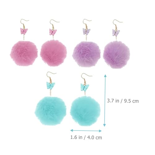 DIKACA 3 Paare Baumelnde Ohrhänger mit Weichen Pom Pom Kugeln in Wasserblau und Leichte Damenohrringe aus Hautfreundlichem Material Modische Accessoires für Alltag Party und Reisen DIKACA 3 Paare Baumelnde Ohrhänger mit Weichen Pom Pom Kugeln in Wasserblau und Leichte Damenohrringe aus Hautfreundlichem Material Modische Accessoires für Alltag Party und Reisen von DIKACA