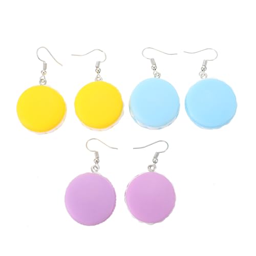 DIKACA 3 Paare Bunte Ohrschmuck Damen Ohrringe Hamburger Ohrstecker Resin Mode Schmuck Geschenk DIKACA 3 Paare Bunte Ohrschmuck Damen Ohrringe Hamburger Ohrstecker Resin Mode Schmuck Geschenk von DIKACA