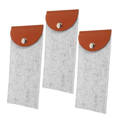 DIKACA 3 Stück Brillenetuis aus Filz Weiche Portable Etuis mit Präziser für Sonnenbrillen und Lesebrillen Reise Etui Praktische Aufbewahrungstasche DIKACA 3 Stück Brillenetuis aus Filz Weiche Portable Etuis mit Präziser für Sonnenbrillen und Lesebrillen Reise Etui Praktische Aufbewahrungstasche von DIKACA