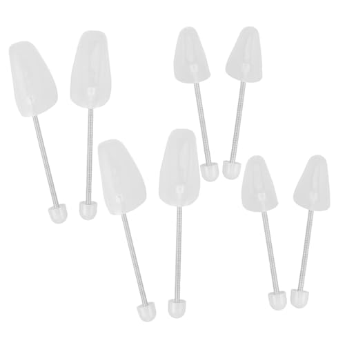 DIKACA 4 Paare Schuhspanner für Damen und Herren Kunststoff Schuhformer mit Spannmechanismus Flexible Schuhstütze zur Faltenvermeidung und Formbewahrung Platzsparend und Langlebig von DIKACA