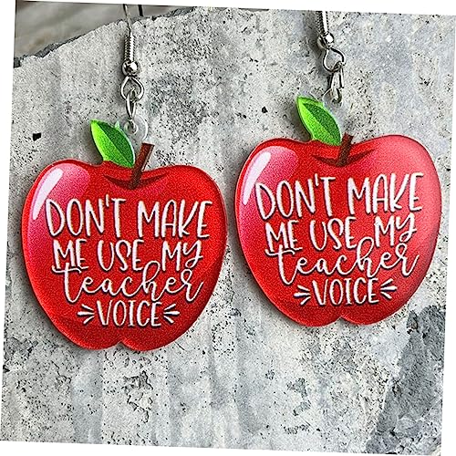 DIKACA 4 Paare Schulmotto Baumelnde Ohrringe Lehrer Kunstvolle Dangle Schmuck Leicht Tragbar Modisch Für Schüler und Frauen DIKACA 4 Paare Schulmotto Baumelnde Ohrringe Lehrer Kunstvolle Dangle Schmuck Leicht Tragbar Modisch Für Schüler und Frauen von DIKACA