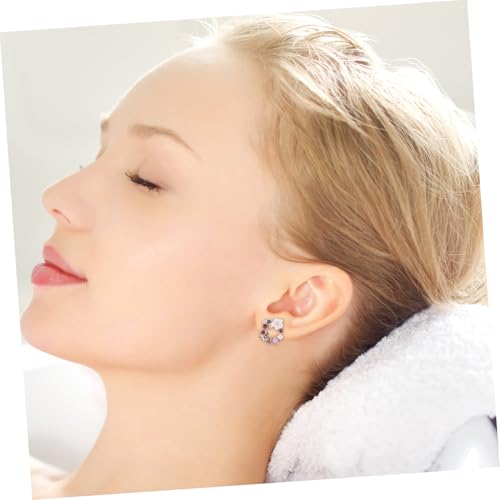 DIKACA 4 Paare Vintage Ohrstecker für Mädchen Modische Blumenohrringe aus Kupfer und Silber Leichte Elegante Ohrschmuck mischung für Partys Hochzeiten und Alltag von DIKACA