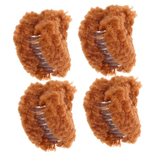 DIKACA 4 STÜCKE Flauschige Katzenohr Haarklammern Weiche Plüsch Haarclips Seitliche Haarklammer für Damen Mädchen Dünnes Haar Schonend Styling Niedlicher Prinzessinnen Look Kompakt von DIKACA