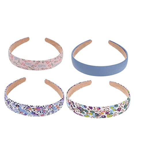 DIKACA 4 Stück Blumen Stirnband ritual Haarbänder the hat kopftücher einmachen Make-up-Stirnband Mode-Stirnband Stirnband Haarschmuck Haarband für Mädchen bilden Südkorea Fräulein Stoff von DIKACA