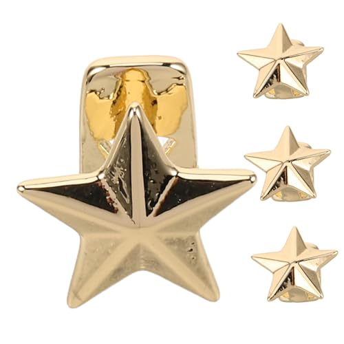 DIKACA 4stücke Sternform Zahnkappen Zahngrill Hip-hop Zahnschmuck Zahnkappen Einzigartige Für Partys Und Auftritte von DIKACA