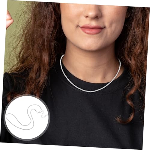 DIKACA 4 Stück Teiliges Funkelnde Clavicle Kette Glitzer Choker Leichte Metall Halskette für Damen Partys und Prom Vielseitiges Minimalistisches Schmuckaccessoire von DIKACA