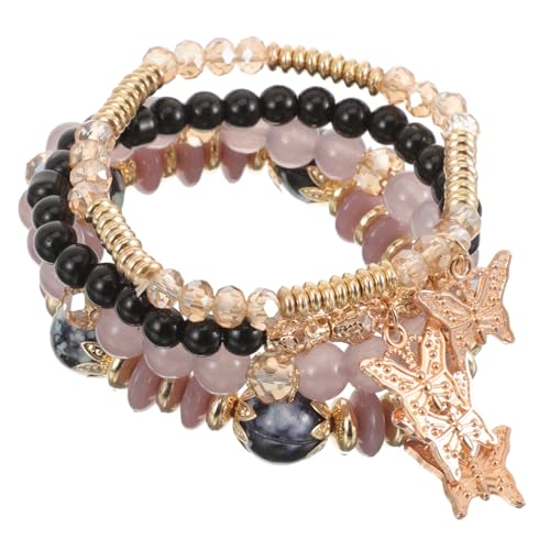 DIKACA 4 Stück Teiliges Schmetterling Armband Damen Perlen Schmuck Leichtes Wristlet Modisches Geschenk für Geburtstag Hochzeit Alltag DIKACA 4 Stück Teiliges Schmetterling Armband Damen Perlen Schmuck Leichtes Wristlet Modisches Geschenk für Geburtstag Hochzeit Alltag von DIKACA