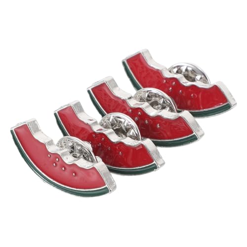 DIKACA 4 Stück Teiliges Wassermelonen Broschen Cartoon Emaille Anstecknadeln Zinklegierung für Sommermode Niedliche Obst Abzeichen für Schals Kleidung und Taschen DIKACA 4 Stück Teiliges Wassermelonen Broschen Cartoon Emaille Anstecknadeln Zinklegierung für Sommermode Niedliche Obst Abzeichen für Schals Kleidung und Taschen von DIKACA