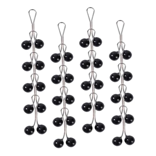 DIKACA 48 Stück Klappen Sie keine Perlen Seidenschalschnalle Schal-Schal-Clip Schalverschluss Imitationsperlen von DIKACA