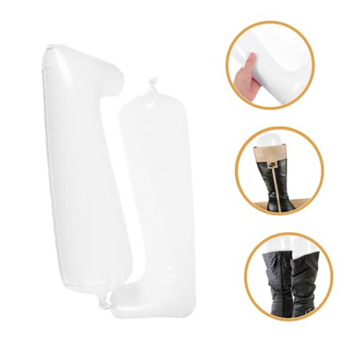 DIKACA 5 Paare Aufblasbare Stiefelhalter für Hohe Stiefel Langlebige PVC Schaftformer Knick Faltenvermeidung Leichter Stiefelstützeinsatz für Damen und Herren Platzsparend und von DIKACA