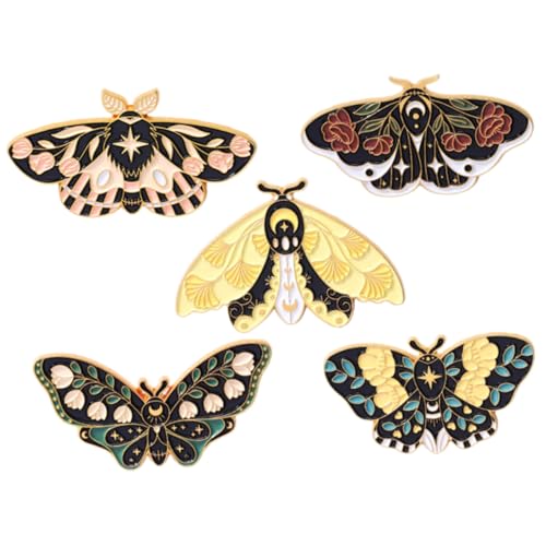 DIKACA 5 Stück Teiliges Schmetterling Broschen aus Metall Kreative Anstecknadeln für Kleidung und Rucksäcke Glänzende Insekten Pins als Modische Accessoires und Geschenkideen DIKACA 5 Stück Teiliges Schmetterling Broschen aus Metall Kreative Anstecknadeln für Kleidung und Rucksäcke Glänzende Insekten Pins als Modische Accessoires und Geschenkideen von DIKACA